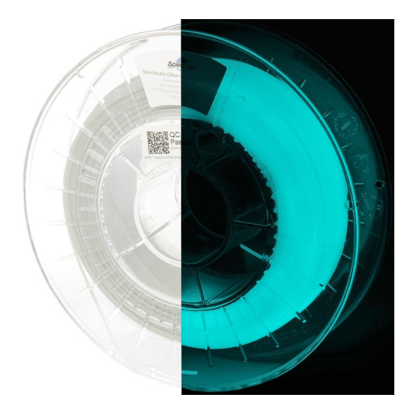 Spectrum PLA svietiaca v tme modrá (glow in the Dark blue) 0,5 kg