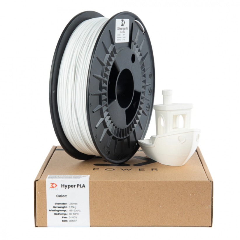 3DPower Hyper PLA Pure White