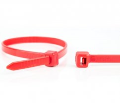 Stahovacie pásky 140 x 3,6 mm (balenie 100 ks) červená