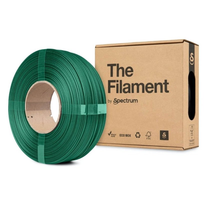 The Filament ReFill PETG CF zelená (green)