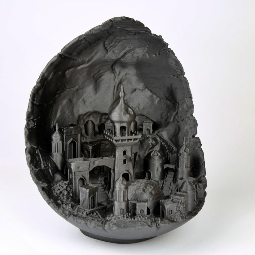 Filament Fiberlogy Refill R PLA anthracite 3D printed castle
