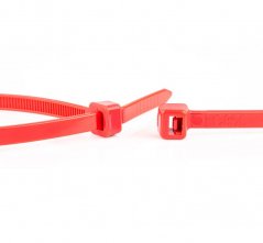 Stahovací pásky 140 x 3,6 mm (balení 100 ks) červené