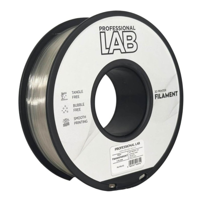 Professional Lab PLA+ transparentní (transparent)