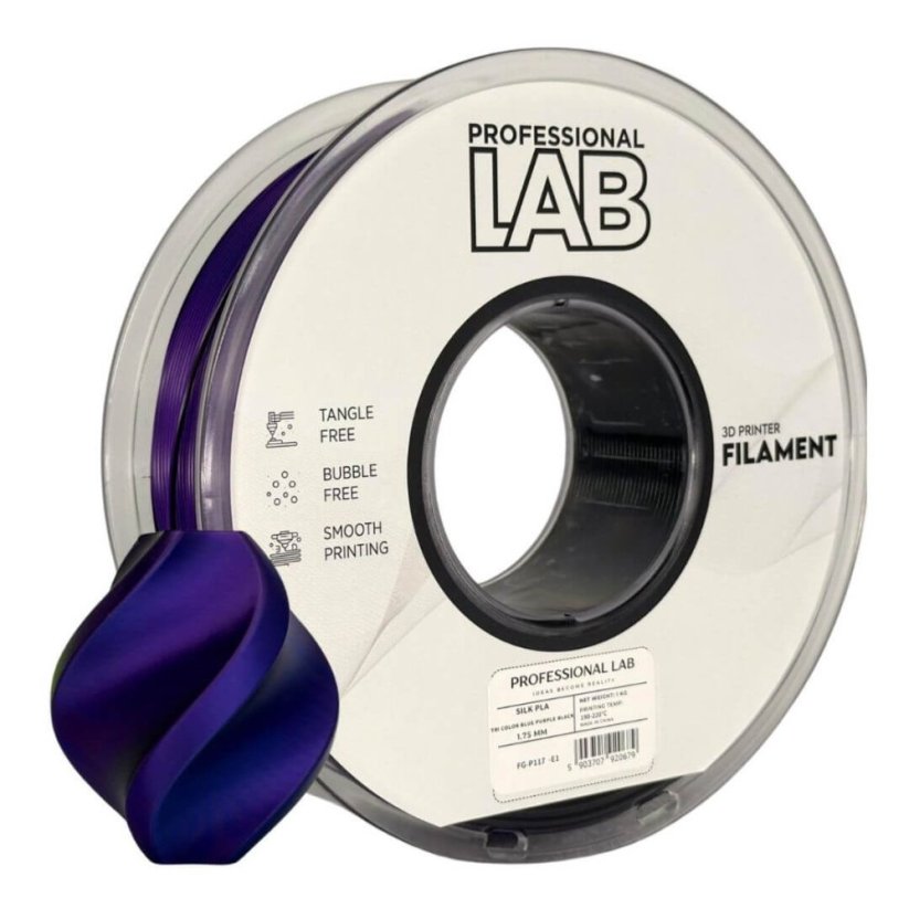 Prof.Lab Silk PLA Tri Color modrá/fialová/černá (blue/purple/black)