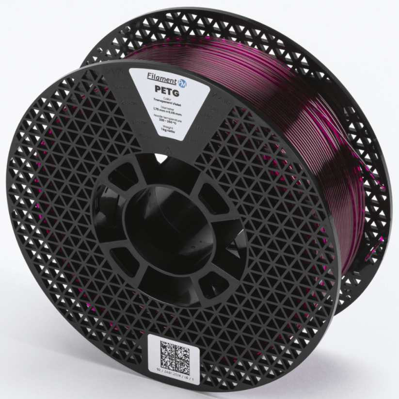 Filament PM PETG transparentná fialová (transparent violet)
