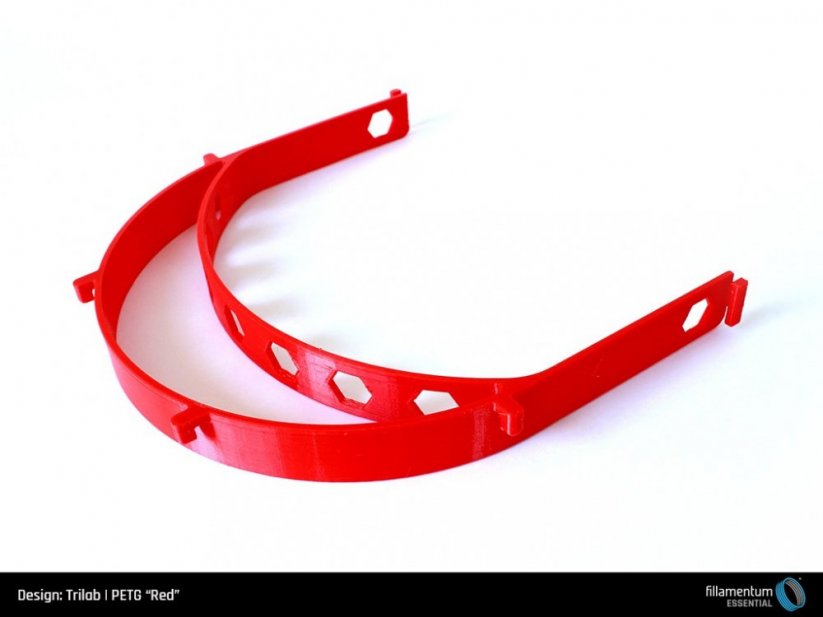 Filament Fillamentum PET-G červená (red) 3D tisk covid štít
