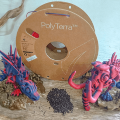 Polymaker PolyTerra™ Dual PLA mixed berries (červená-tmavě modrá)