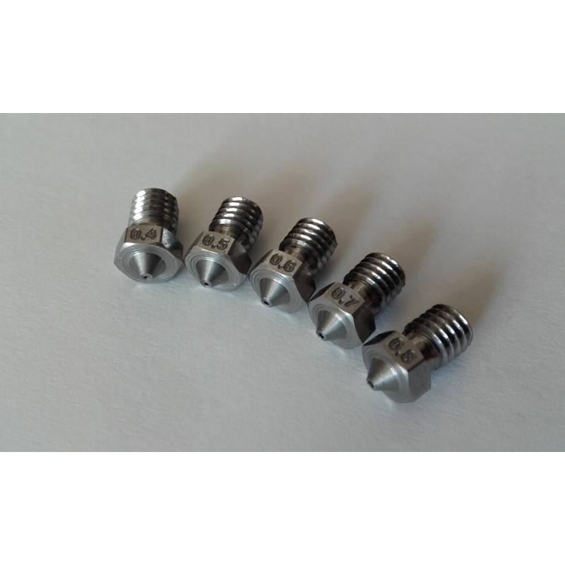 Techmodel V6 trysky nerez (stainless steel)