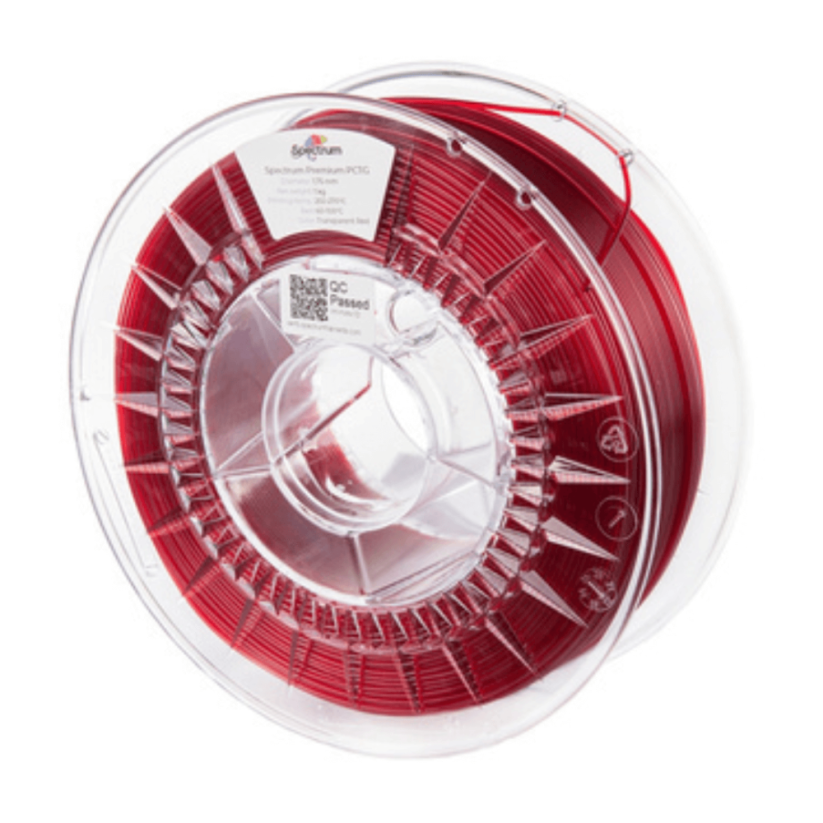 Spectrum PCTG premium transparent red