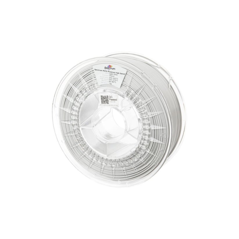 Spectrum PETG Premium High Speed světlo šedá (light grey)