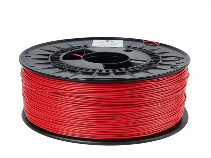 Tlačová struna 3DPower Basic ABS červená (red)
