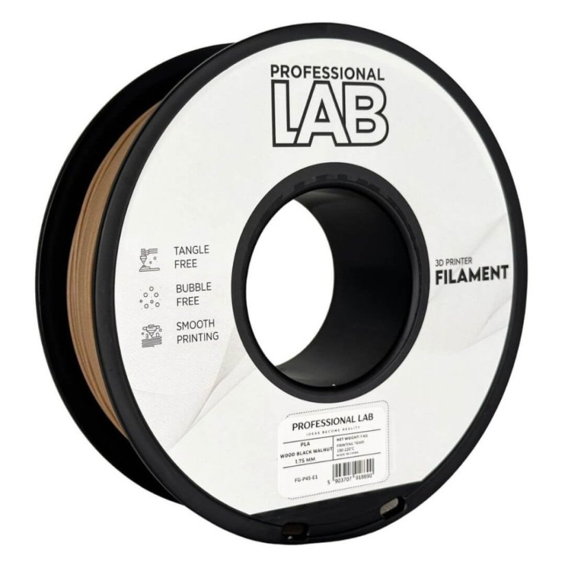 Professional Lab PLA drevo čierny orech (wood black walnut)