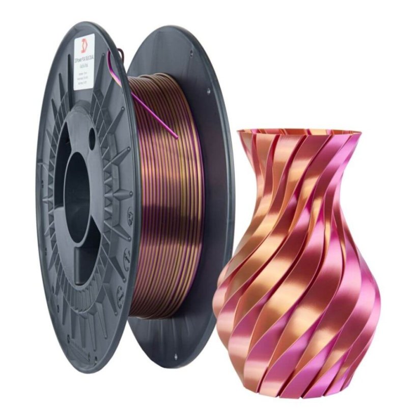 3DPower PLA SILK Dual Color - zlatá/ružová 0,3 kg