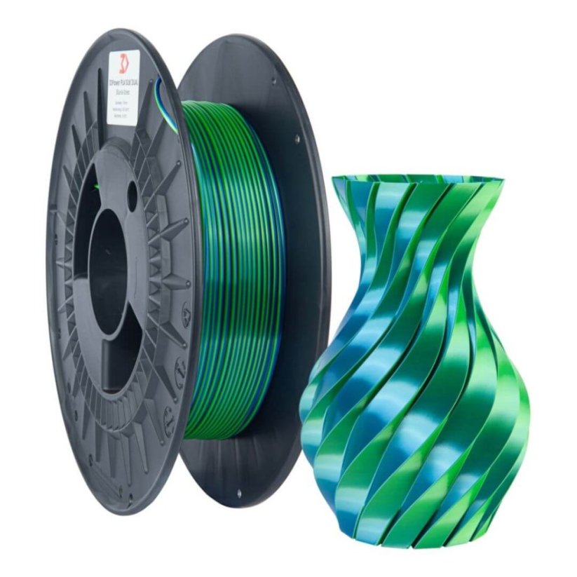 3DPower PLA SILK Dual Color - modrá/zelená 0,3 kg