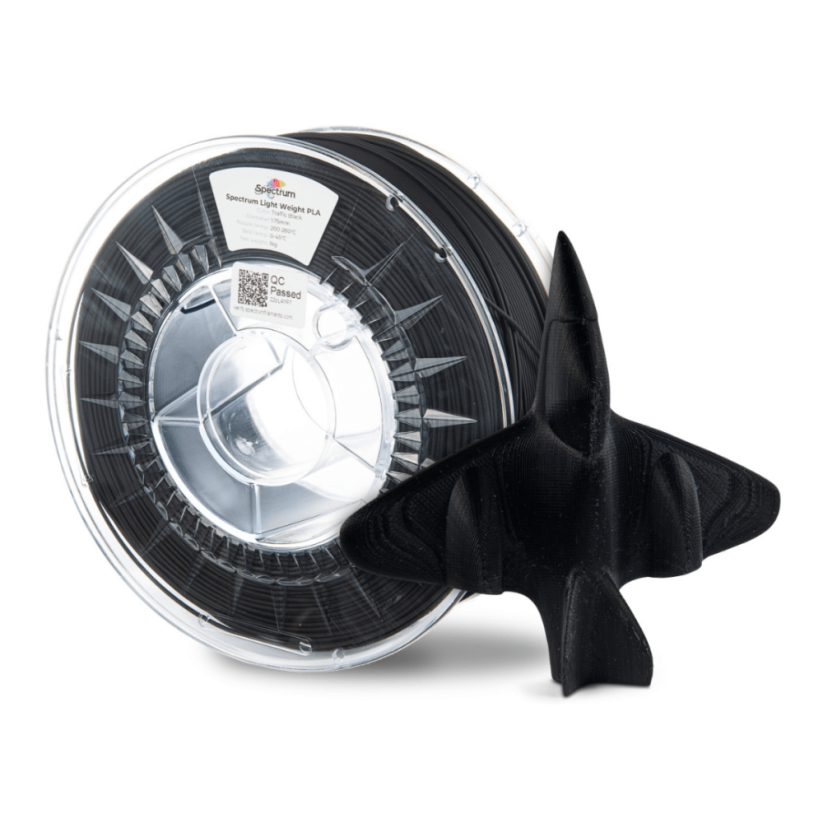 Spectrum LW-PLA UltraFoam 1.75mm TRAFFIC BLACK 0.75kg