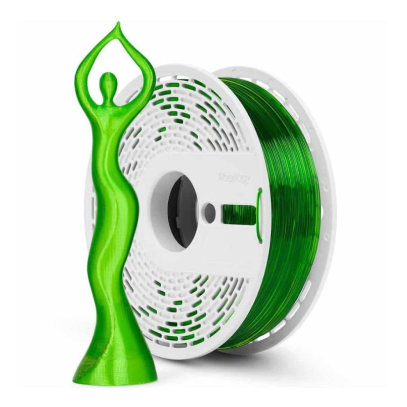 Fiberlogy HS PLA Clear světle zelená (light green) 0,85 kg