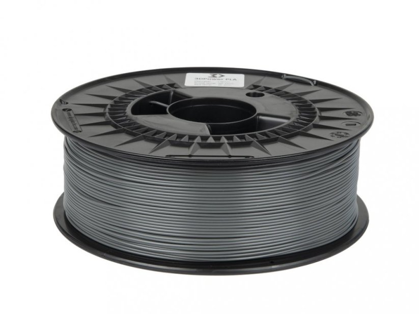 Filament 3DPower Basic PLA šedá (grey) Cívka