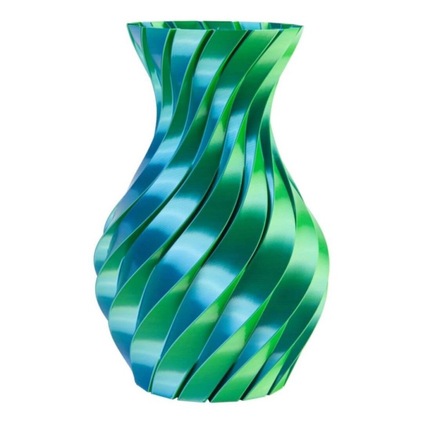 3DPower PLA SILK Dual Color - modrá/zelená (blue/green)