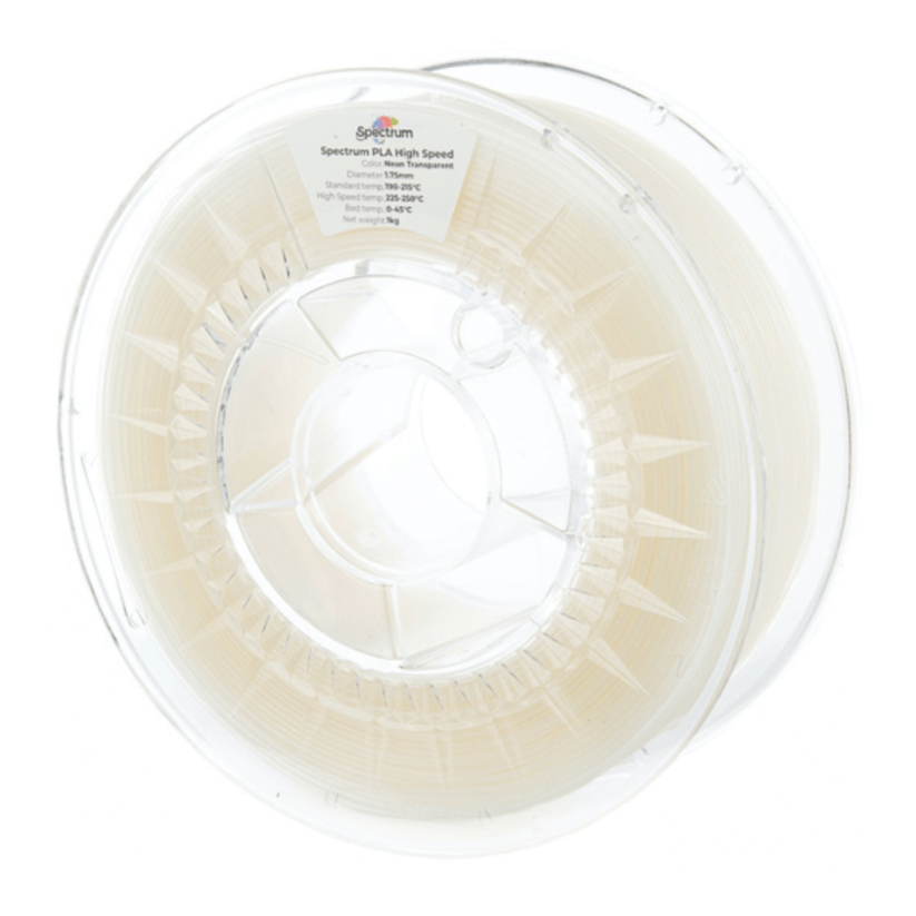 Spectrum PLA High Speed neon transparent UV