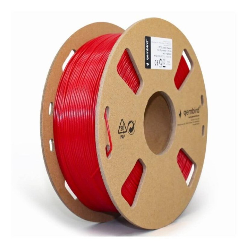 Gembird PET-G červená (red) 1 kg