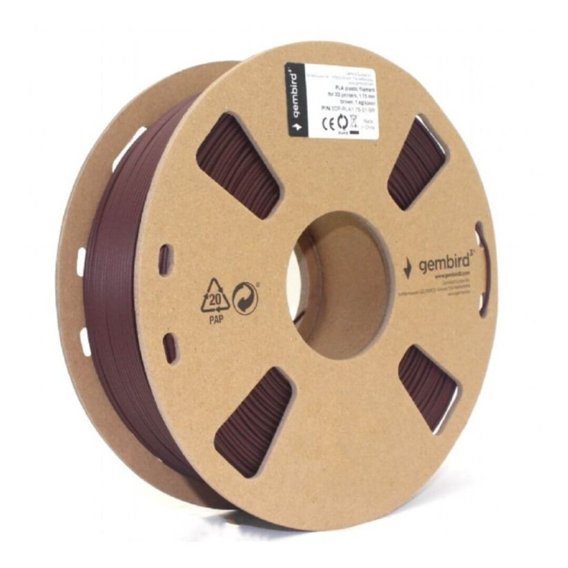 Gembird PLA hnedá (brown) 1 kg
