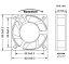 Gdstime Axial Fan 6020 24V Dual Ball Dimensions