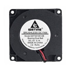 Gdstime Radiálny Ventilátor (Blower) 4010 5V Dual Ball