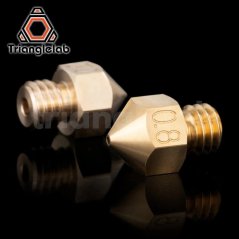 Trianglelab MK8 tryska 0,8 mosaz (brass) boční pohled