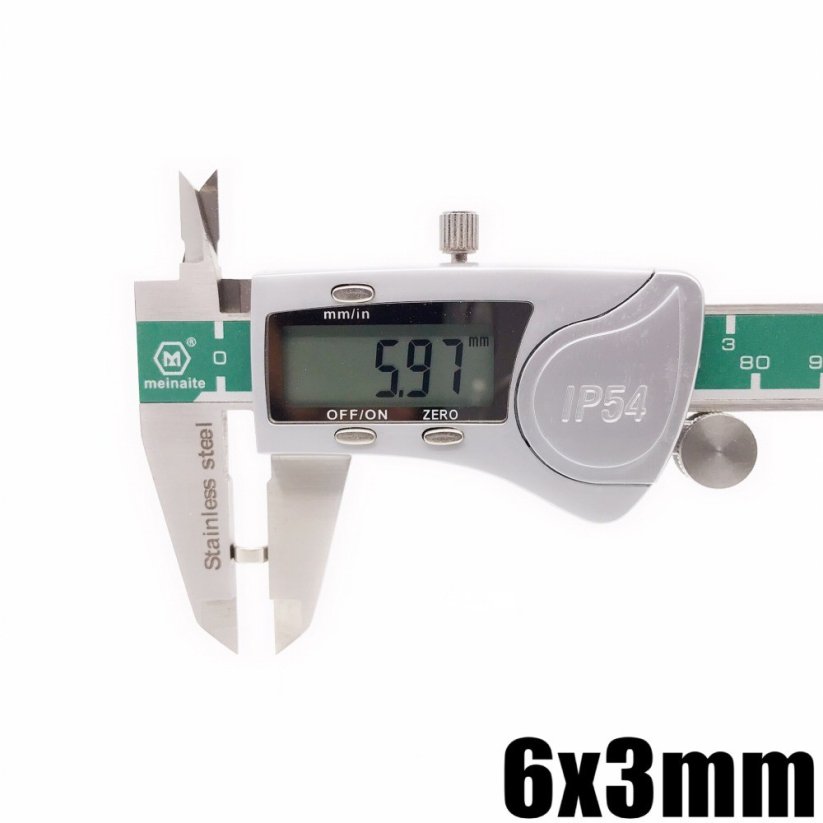 Neodýmový kruhový magnet 6x3 (Voron) N35 Priemer