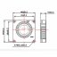 Gdstime Radiálny Ventilátor (Blower) 4010 5V Dual Ball Rozmery