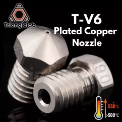 Trianglelab T-V6 tryska 0,4 pokovená měď (plated copper)