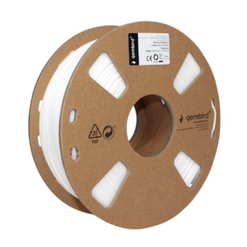 Gembird PLA biela (white) 1 kg