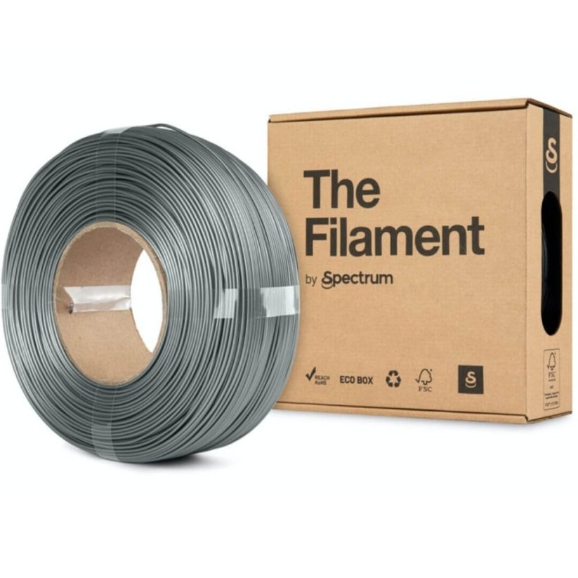 The Filament ReFill PETG silver aluminium