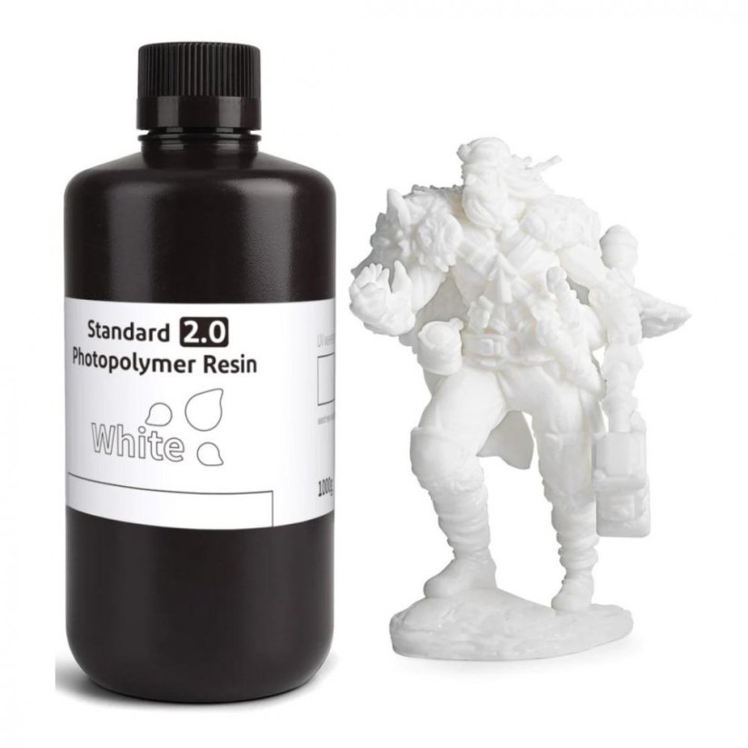 ELEGOO Standard 2.0 Resin 1kg - bílá