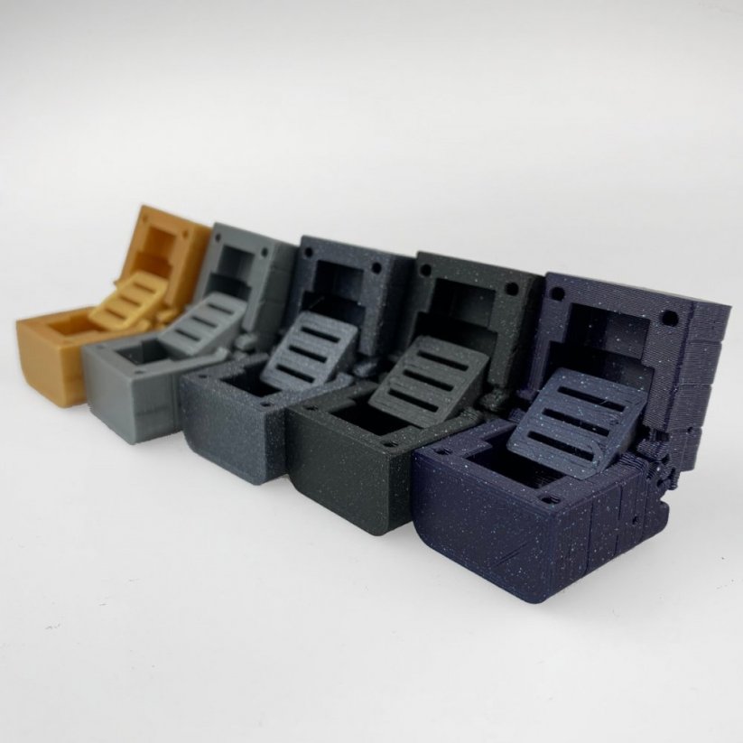 Filament Fiberlogy Easy PLA starozlatá (old gold)  3D tisk krabice