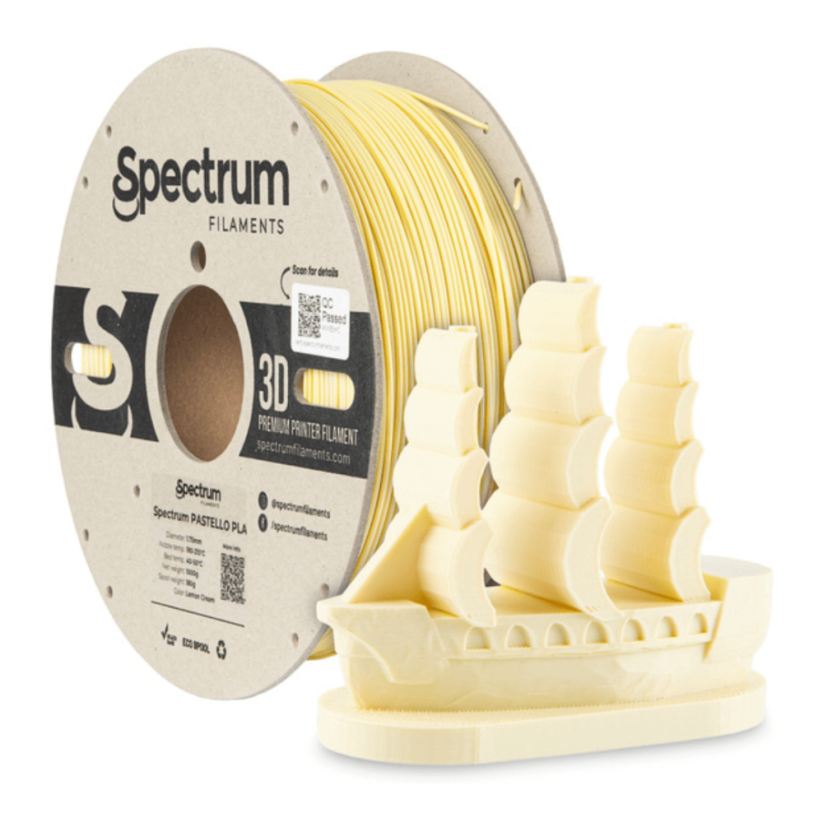 Spectrum Pastello PLA pastelovo žltá (lemon cream)
