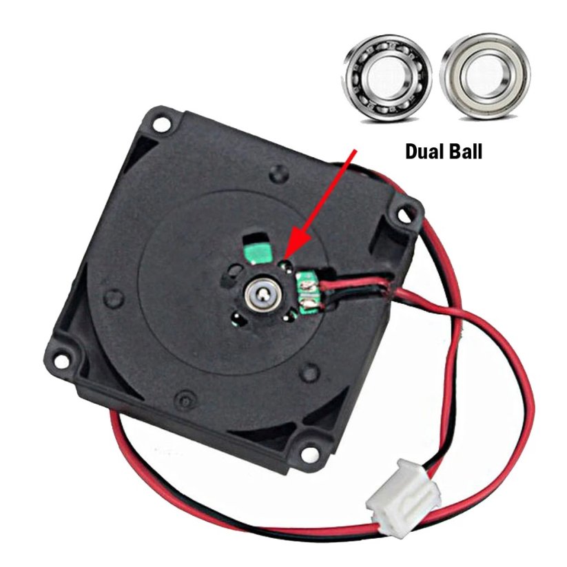 Gdstime Radiální ventilátor (blower) 4010 24V Dual Ball