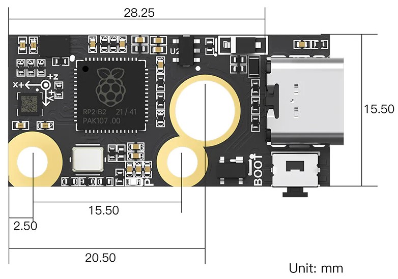 Bigtreetech S2DW V1.0 three-axis accelerometer
