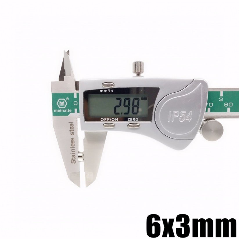 Neodýmový kruhový magnet 6x3 (Voron) N35 Hrúbka