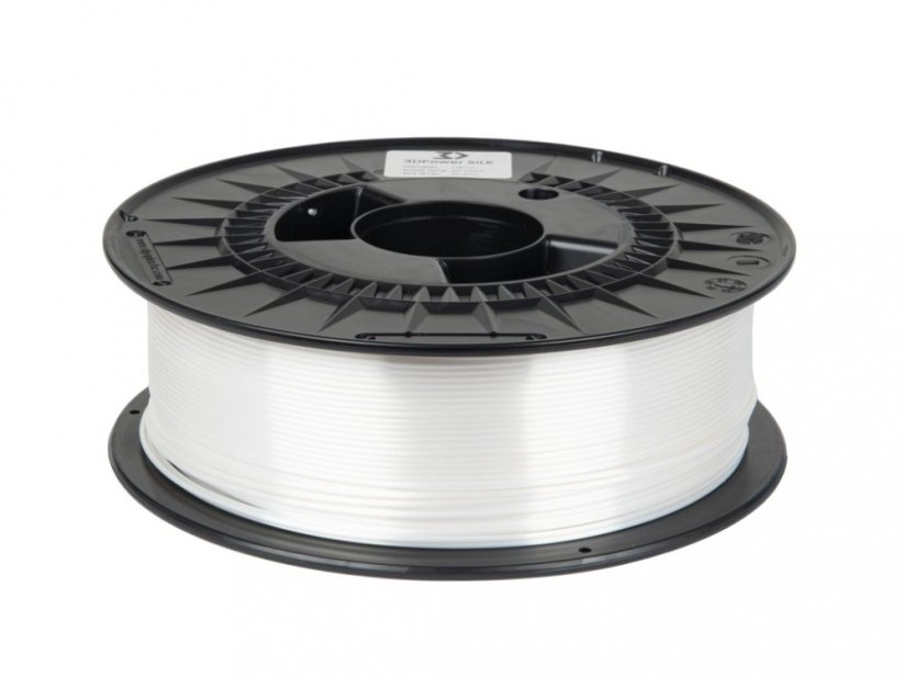 Tlačová struna 3DPower Silk perleťovo biela (pearl white)