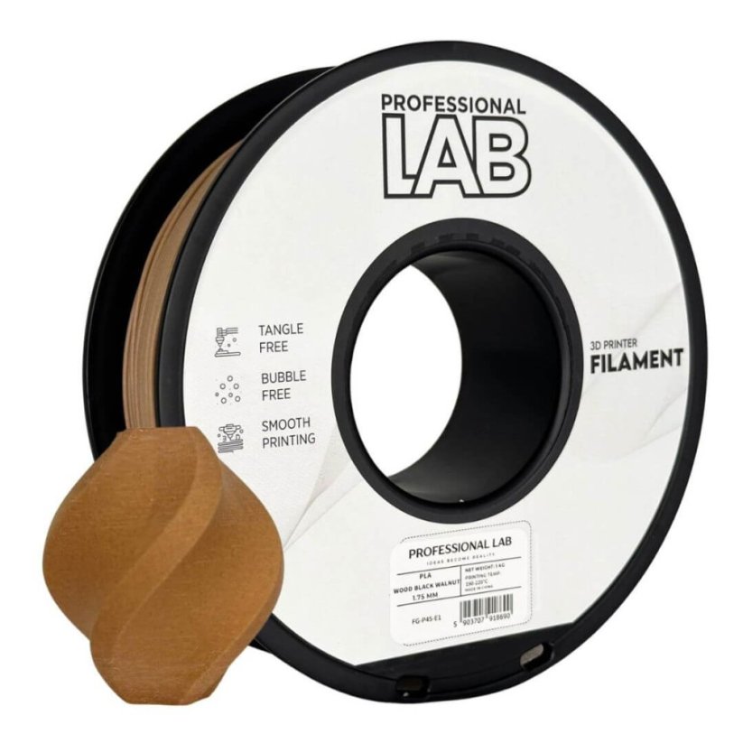 Professional Lab PLA dřevo černý ořech (wood black walnut)