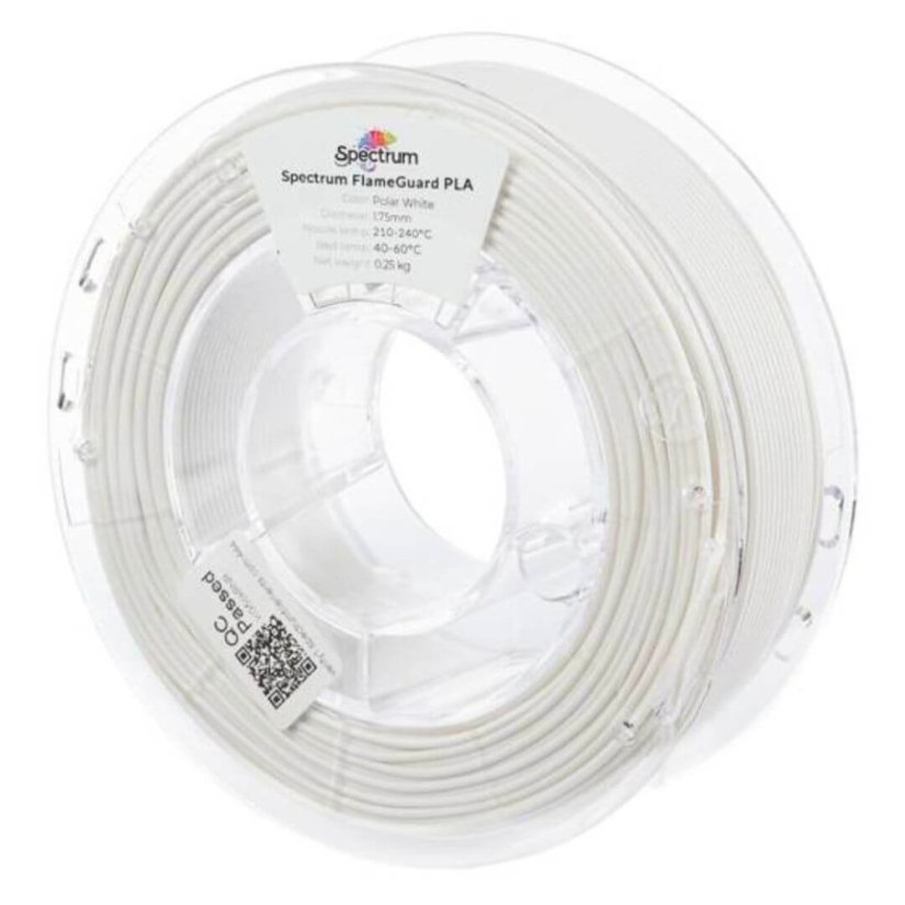 Spectrum FlameGuard PLA bílá (polar white) 0,25kg