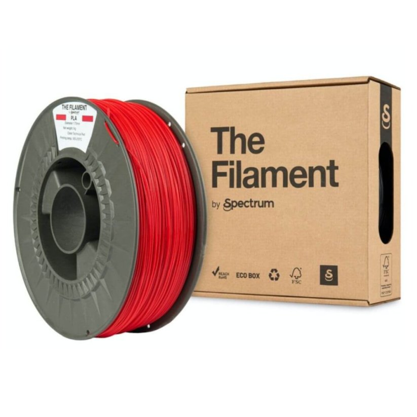 The Filament PLA červená (technical red)