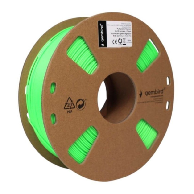 Gembird ABS fluorescenčná zelená (fluorescent green) 1 kg