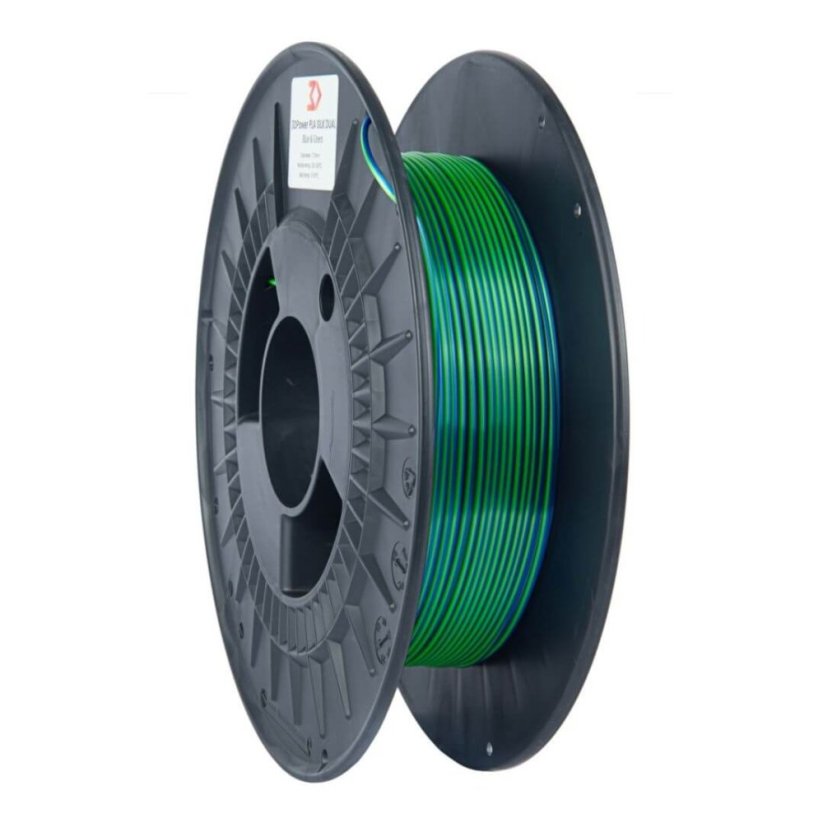 3DPower PLA SILK Dual Color - modrá/zelená 0,3 kg
