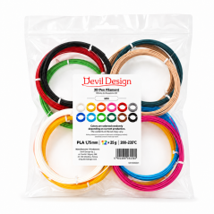 Devil Design PLA 3D PEN MIX 12 × 25 g, 0,3 kg Devil Design PLA 3D PEN MIX 12 × 25 g, 0,3 kg