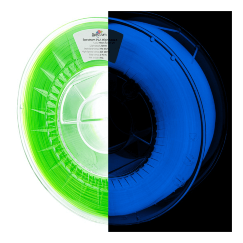 Spectrum PLA High Speed neónovo zelená (neon green) UV