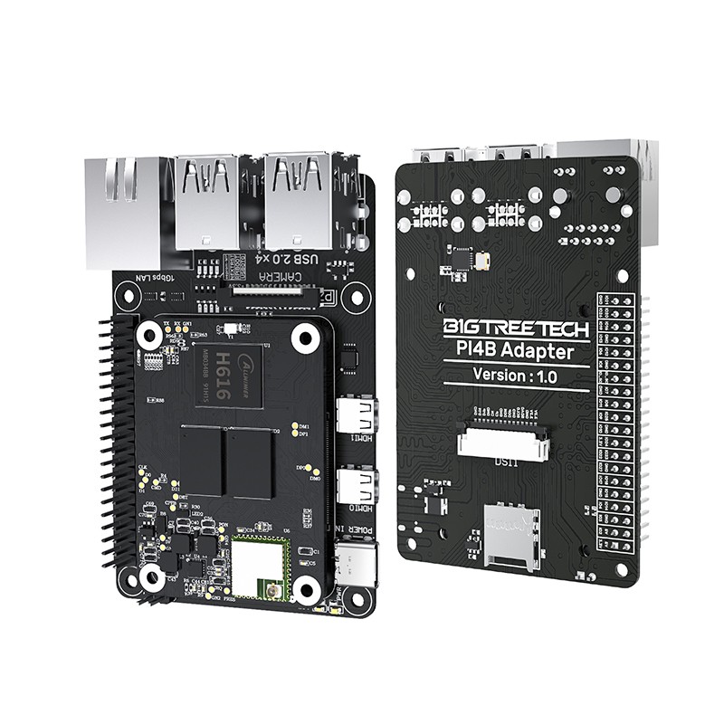 BIGTREETECH BTT PI4B Adaptér pre CB1 Predná a zadná strana