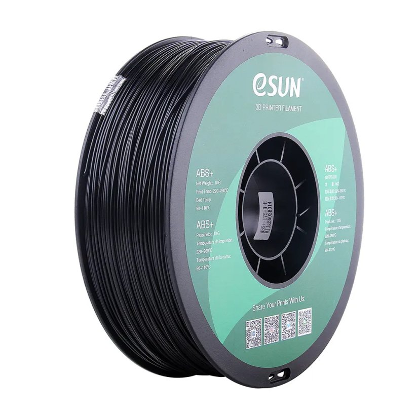 Filament eSUN ABS+ černá (black)