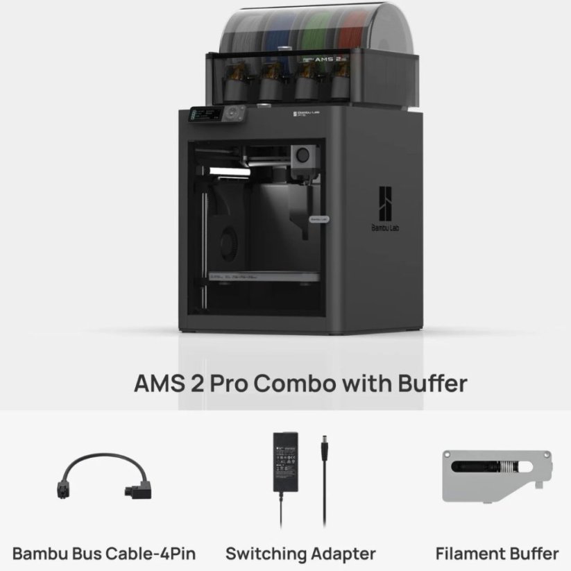 Bambu Lab P1S Combo s AMS 2 Pro